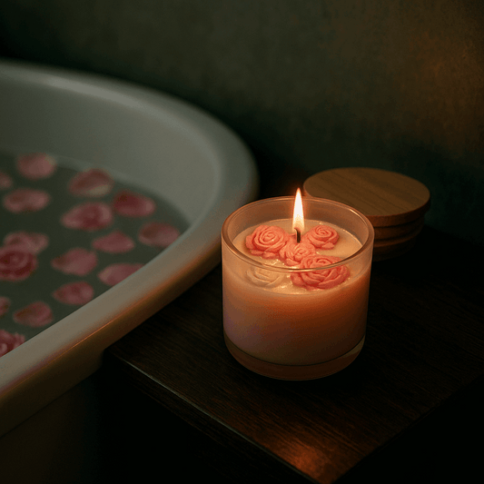 Bougie Beauté Vénusienne - bougie artisanale inspirée de Vénus, symbole d'amour, de confiance et de rayonnement intérieur.