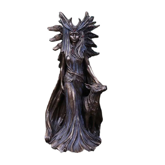 Outdoor Goddess Hound Resin Statue for Home Decor