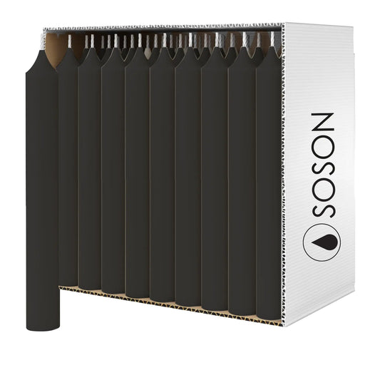 Simply Soson 5 inch Ritual Taper Candles Bulk Mini Taper Candles - 24 Black Chime Spell Candles - Small Taper Candle Stick Use as Witchcraft Supplies Altar Candles Unscented Prayer Candles