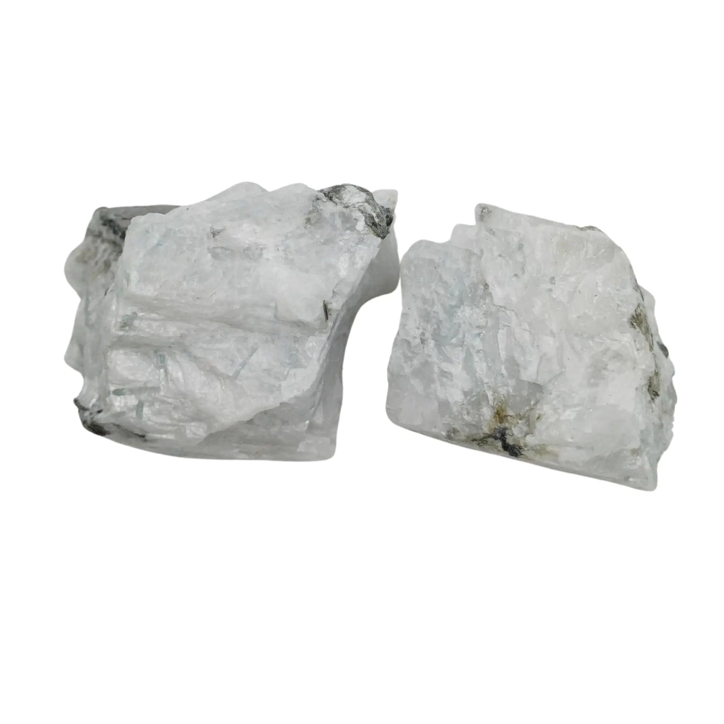 Pierres de lune arc-en-ciel naturelles - cristaux de guérison et d'intuition pour sorcellerie, rituels lunaires.