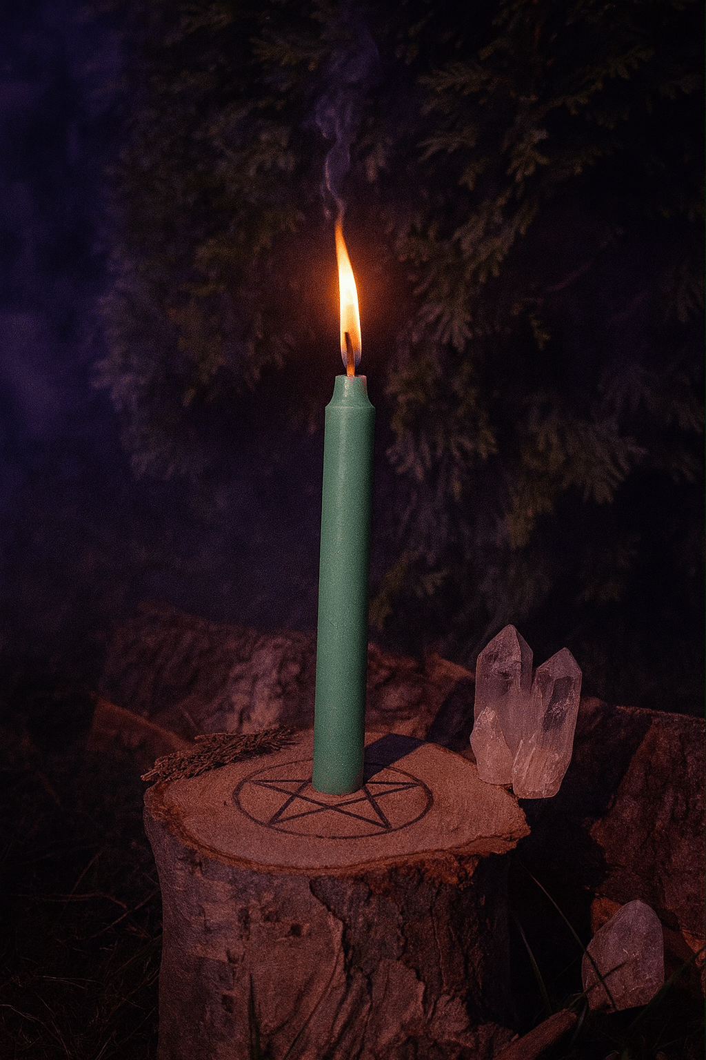 Bougie carillon 10,2 cm utilisée dans un rituel pour sceller vos intentions. Plusieurs couleurs. Parfaite pour la magie.