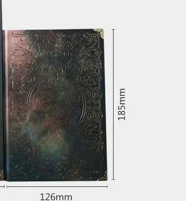 Grimoire de luxe vintage fantastique - carnet d'écriture élégant et magique pour rituels, méditation et journaling spirituel